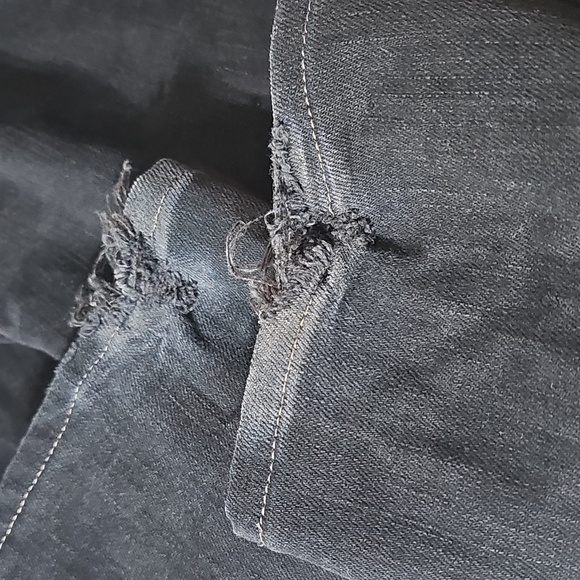 Paige Blue Heights Skinny Frayed Ankle Low Waisted Jeans Size 28 - Picture 6 of 7